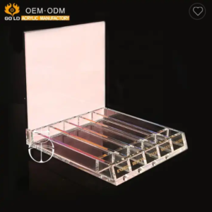 Custom Printing Counter Clear Acrylic Nail Polish Holder