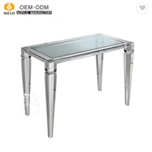 High-class Luxury Transparent Crystal Clear Acrylic Furniture Table for Reception Room Living Room Office Room
