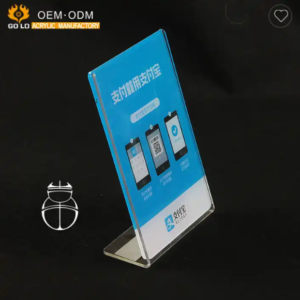 Wholesale Fashion Style L Shape Acrylic Sign Holder A5