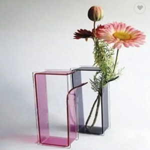 Fashion Made Tall Large Clear Acrylic Clear Acrylic Flower Vases