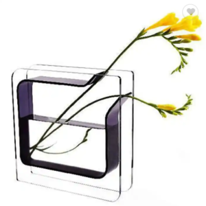 Fashional Acrylic Cylinder Vase Fish Shape Vase 50cm Insertacrylic White Tall Acrylic Vases