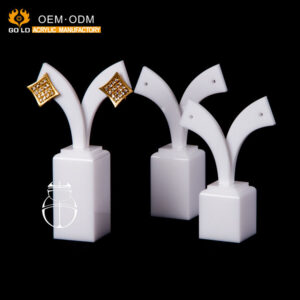 Acrylic Jewelry Display Counter Top Tree Style Earring Display Stand