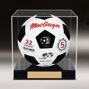 Custom Clear Wall Mounted Acrylic Display Box Acrylic Football Display Showcase