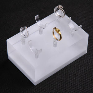 Pretty Cheap Counter Top Acrylic Display Ring Stand Acrylic Jewelry Display