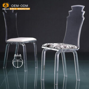 Custom Design Small Square Clear Acrylic Chair For Dining