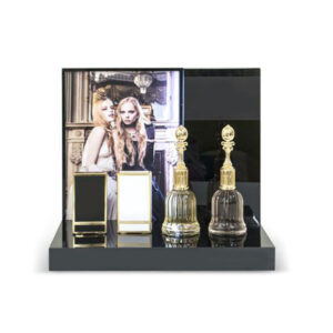 Free Design Custom Size Logo Printing Shop Perfume Bottle Display Acrylic Perfume Glorifier Display Stand