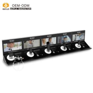 Fashion Style Modern Counter Top Icd Acrylic Blue Tooth Headset Store Display Rack