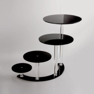 Creative Reliable Professional Lighted 5 Tier Circular Acrylic Wedding Cake Stand