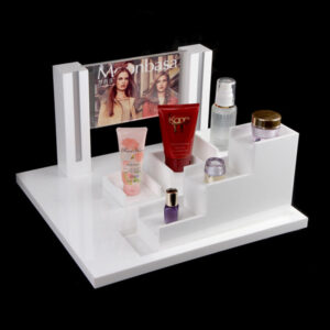 High Quality Led Acrylic Makeup Cosmetic Store Window Display Stand