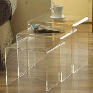 Custom Size High Quality Clear Coffee Table Plexiglass End Table