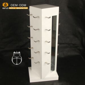 Fashion Style Attractive Rotating Wooden Jewelry Display Stand Earring Display Stand