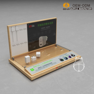 Factory customized car charger display rack, Apple phone data cable, electronic consumer goods, 3C digital products