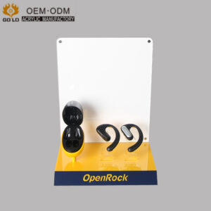Acrylic Bluetooth headset display frame Bone conduction wireless Bluetooth headset display frame customized background display frame